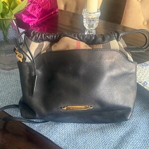 Burberry Black and Beige Crossbody Bag